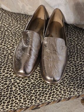 Antonio Melani Metallic Rose Gold Slip-On Loafers - Women